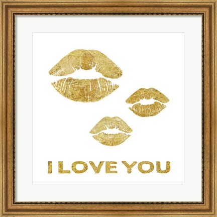 Framed Lip Love Print