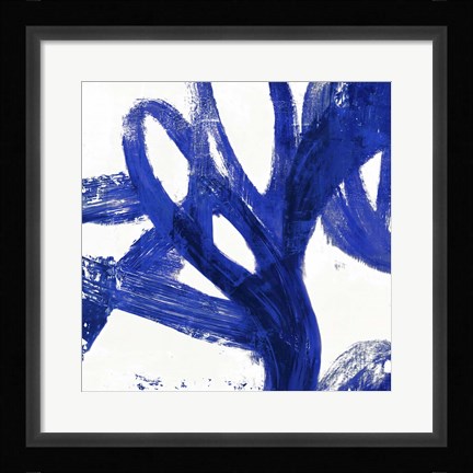 Framed Tenderness Indigo Print