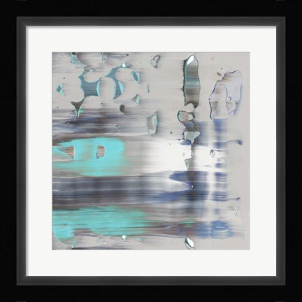 Framed Blue Swim II Print