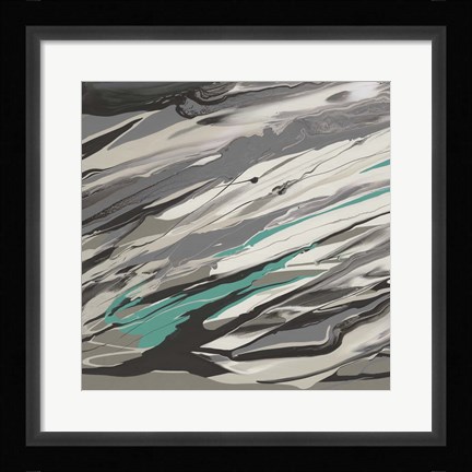 Framed Marble Dust I Print