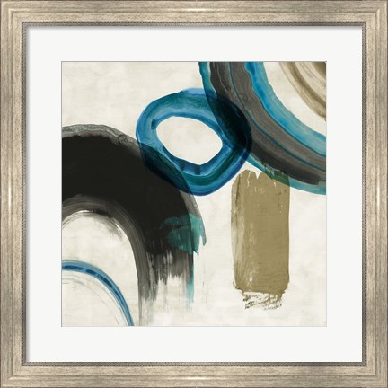 Framed Blue Ring II Print