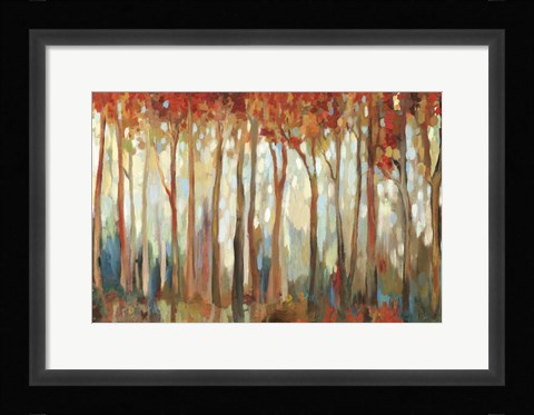 Framed Marble Forest I Print