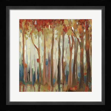 Framed Marble Forest II Print