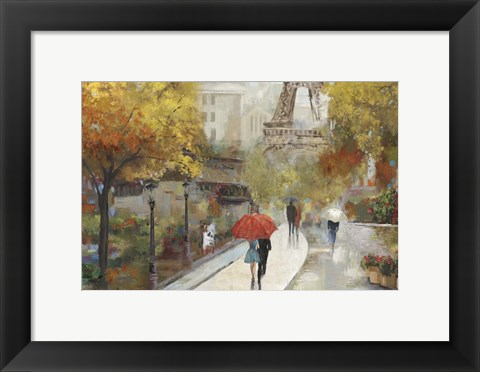 Framed Parisian Avenue Print