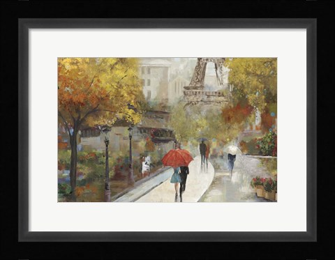 Framed Parisian Avenue Print