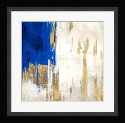 Framed Indigo Abstract III Print