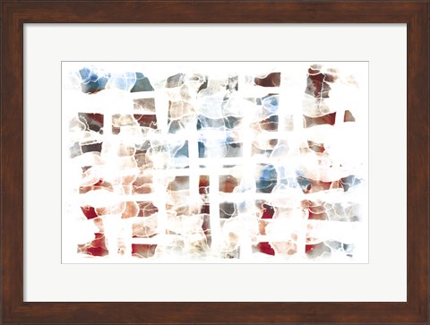 Framed Abstract Checkers Print