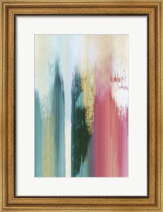 Framed Multicolor Streak Print