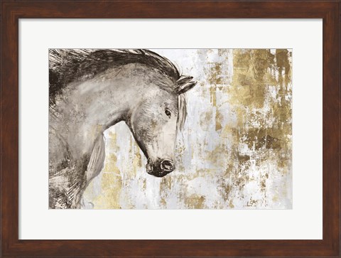 Framed Equestrian Gold V Print