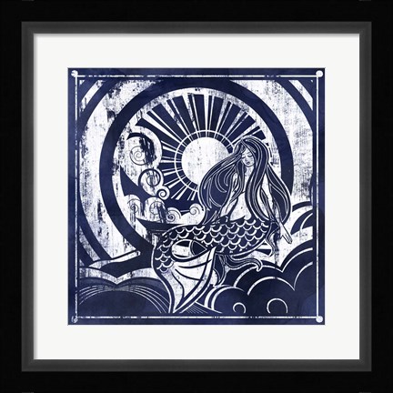 Framed Ink Dip Mermaid Print