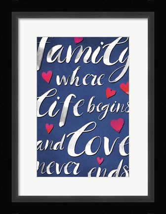 Framed Family Love I Print