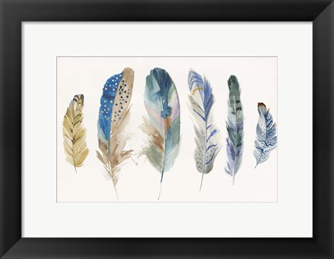 Framed Feather Weather II Print