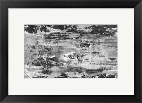 Framed Black and White Abstract V Print