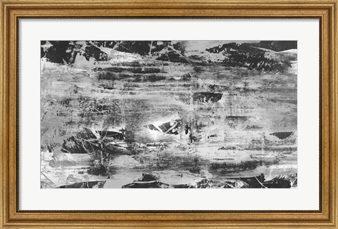 Framed Black and White Abstract V Print