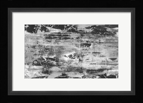 Framed Black and White Abstract V Print
