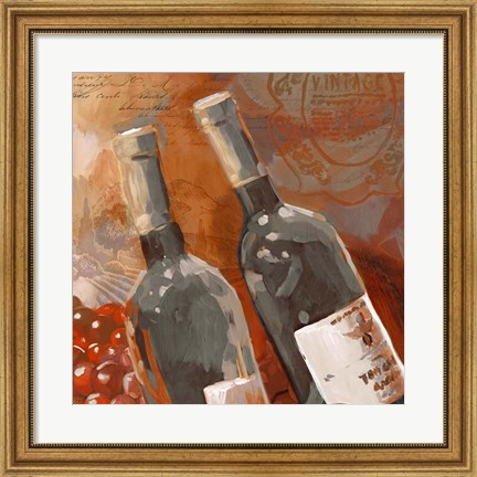 Framed Red Wine II Print