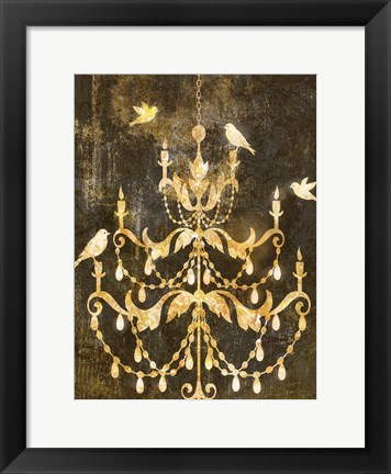 Framed Deco Gold Distress I Print