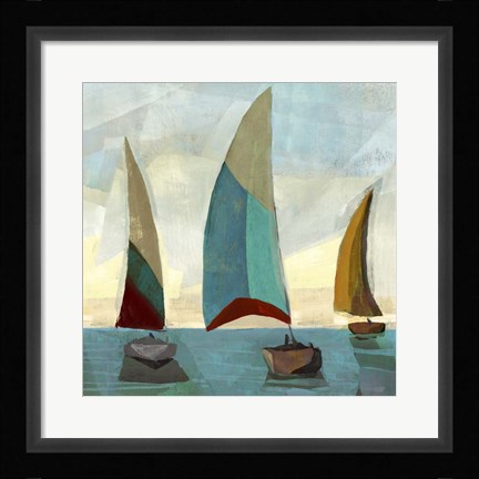 Framed Gallivant Yellow II Print