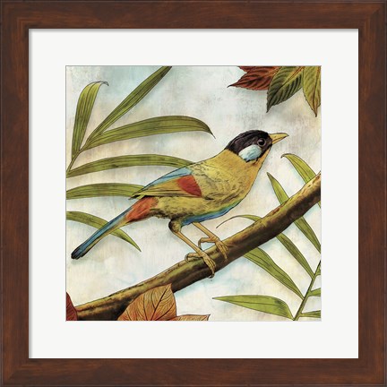 Framed Jungle Bird I Print