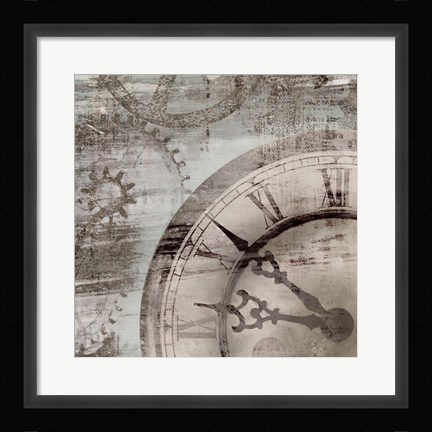 Framed Tick Tock I Print