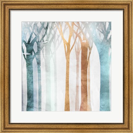 Framed Dancing Trees I Print