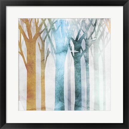 Framed Dancing Trees III Print