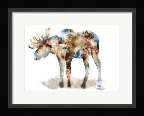 Framed Moose Print