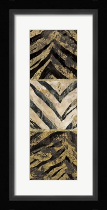 Framed Zebra Squares I Print