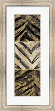 Framed Zebra Squares I Print