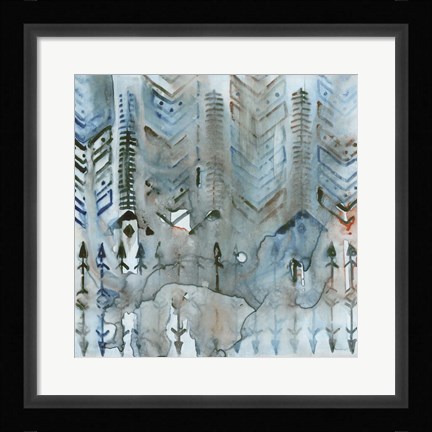 Framed Mezzoteal II Print