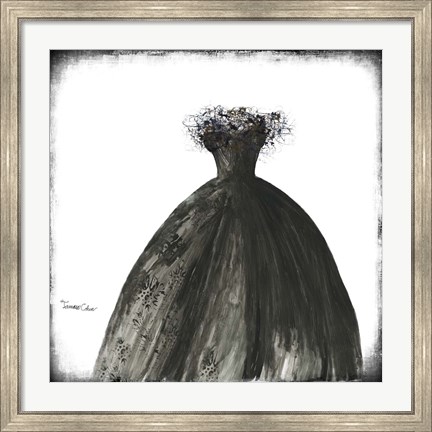 Framed Black Dress I Print