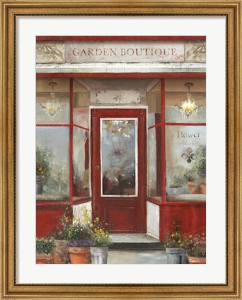 Framed Flower Shop Print