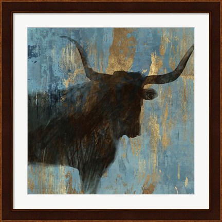 Framed Bison I Print