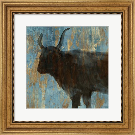 Framed Bison II Print