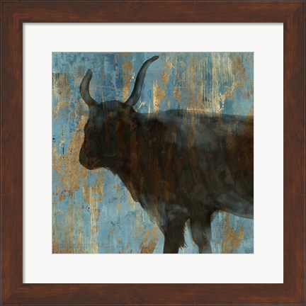 Framed Bison II Print