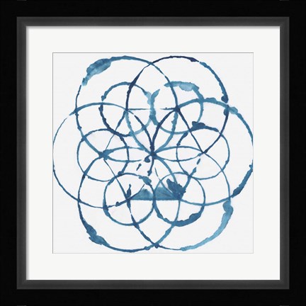 Framed Indigo Dye IX Print