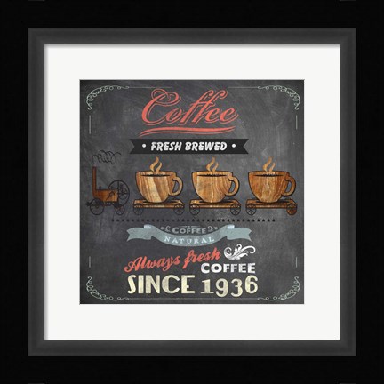 Framed Coffee Board II Print