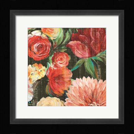 Framed Lavish Blooms II Print