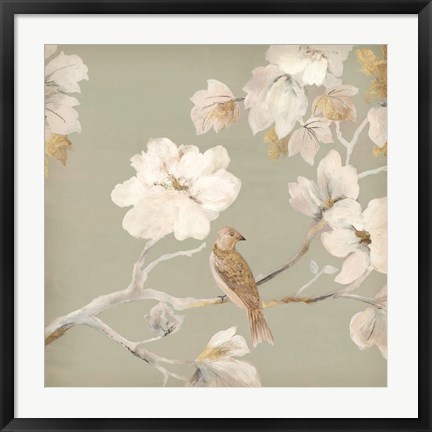 Framed Paradise Magnolia I Print