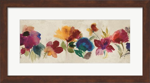 Framed Floral Dance I Print