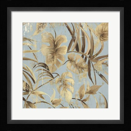 Framed Gold Palms I Print