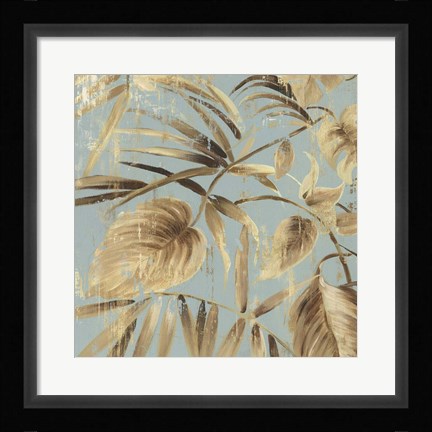Framed Gold Palms II Print