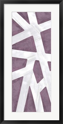 Framed Striped Purple II Print