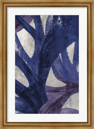 Framed Blue Abstraction I Print