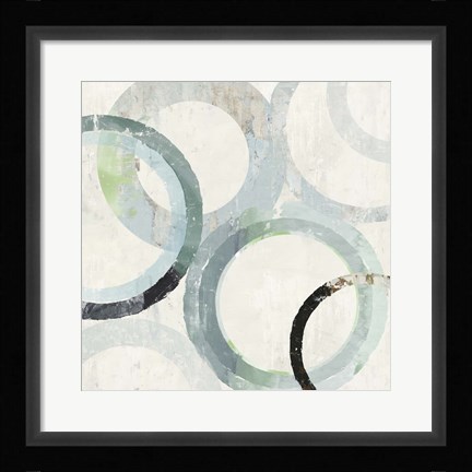 Framed Pale Blues II Print