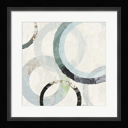 Framed Pale Blues III Print