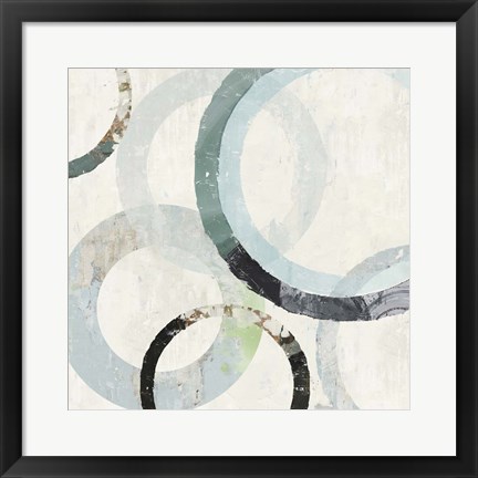 Framed Pale Blues III Print