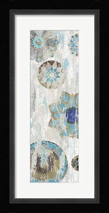 Framed Suzani Blue III Print