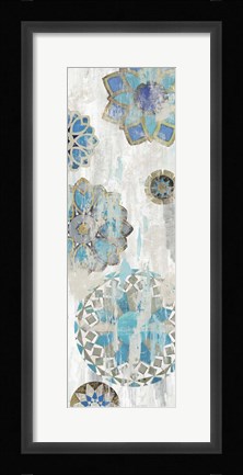 Framed Suzani Blue IV Print