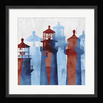 Framed Lighthouse I Print